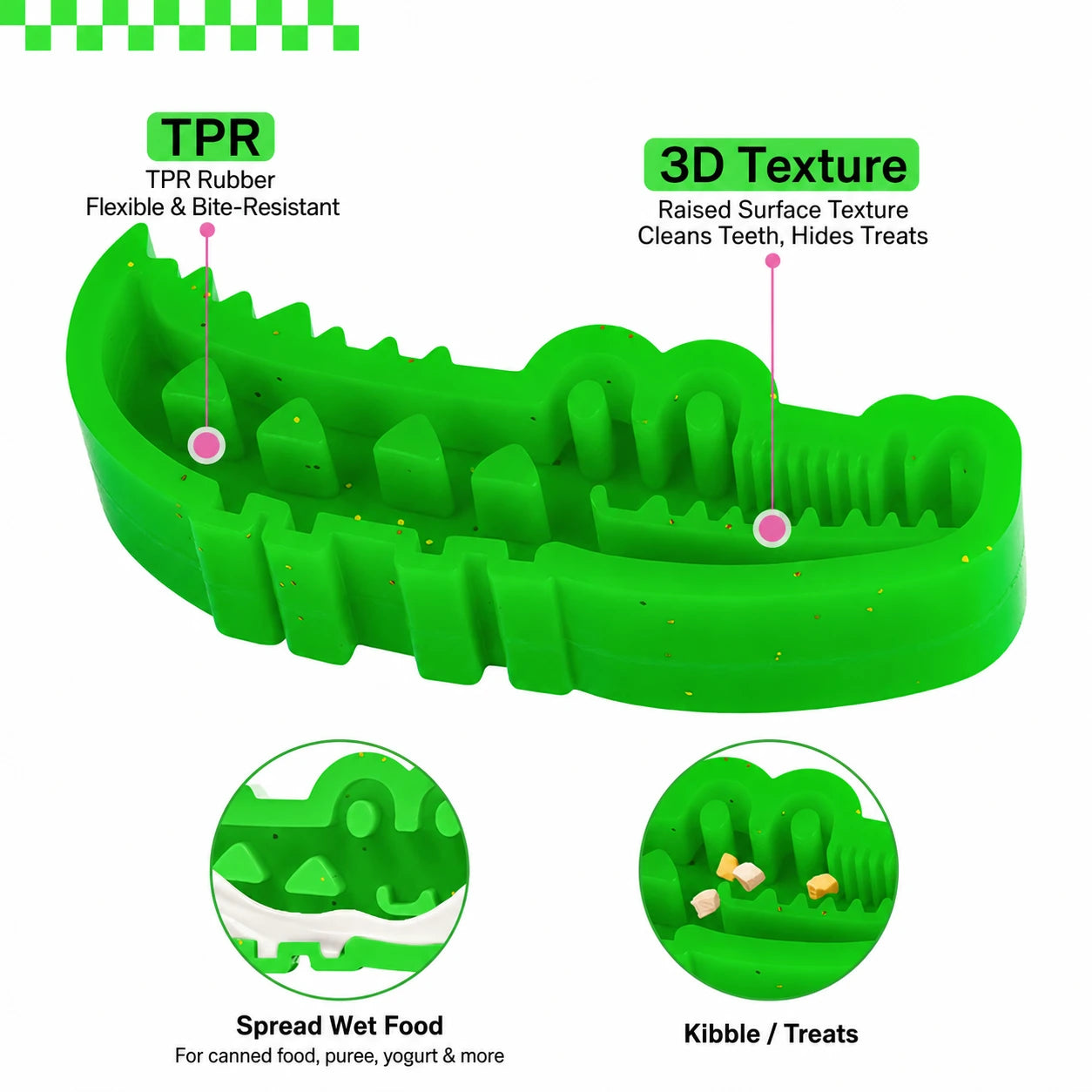 Crocodile Lick & Hide Dog Toy Set