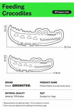 Crocodile Lick & Hide Dog Toy Set