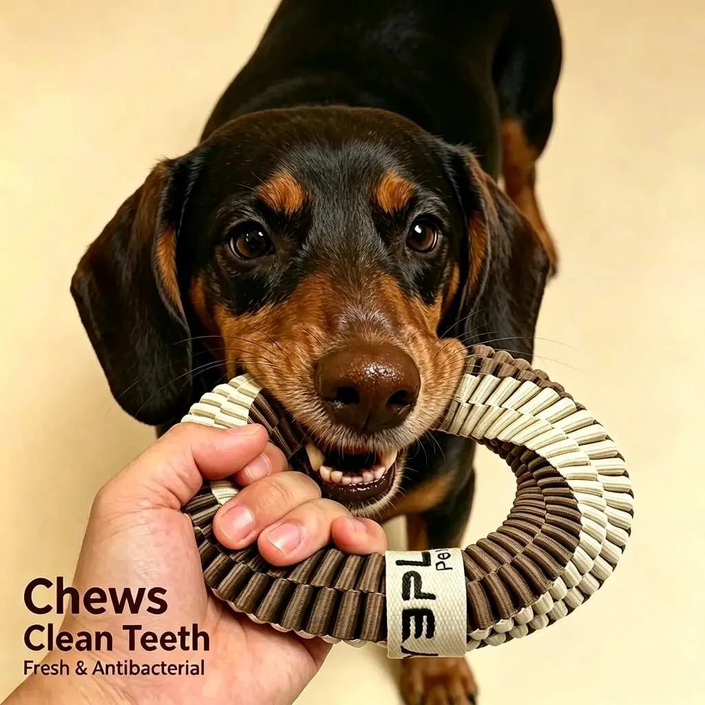 Antibacterial Rope Ring Dog Toy