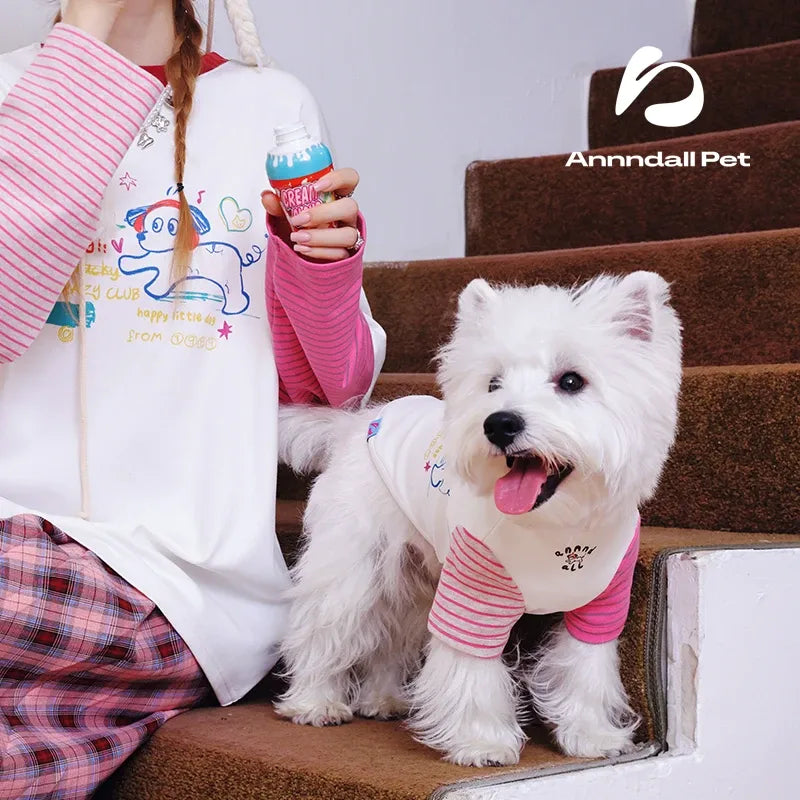 Faux Two-Piece Matching Sweatshirt – Human & Pet