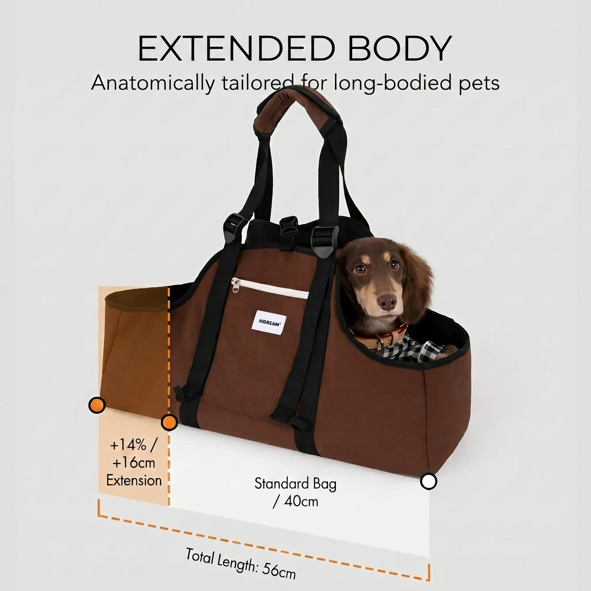 3 Carry Modes Dachshund Travel Carrier Bag
