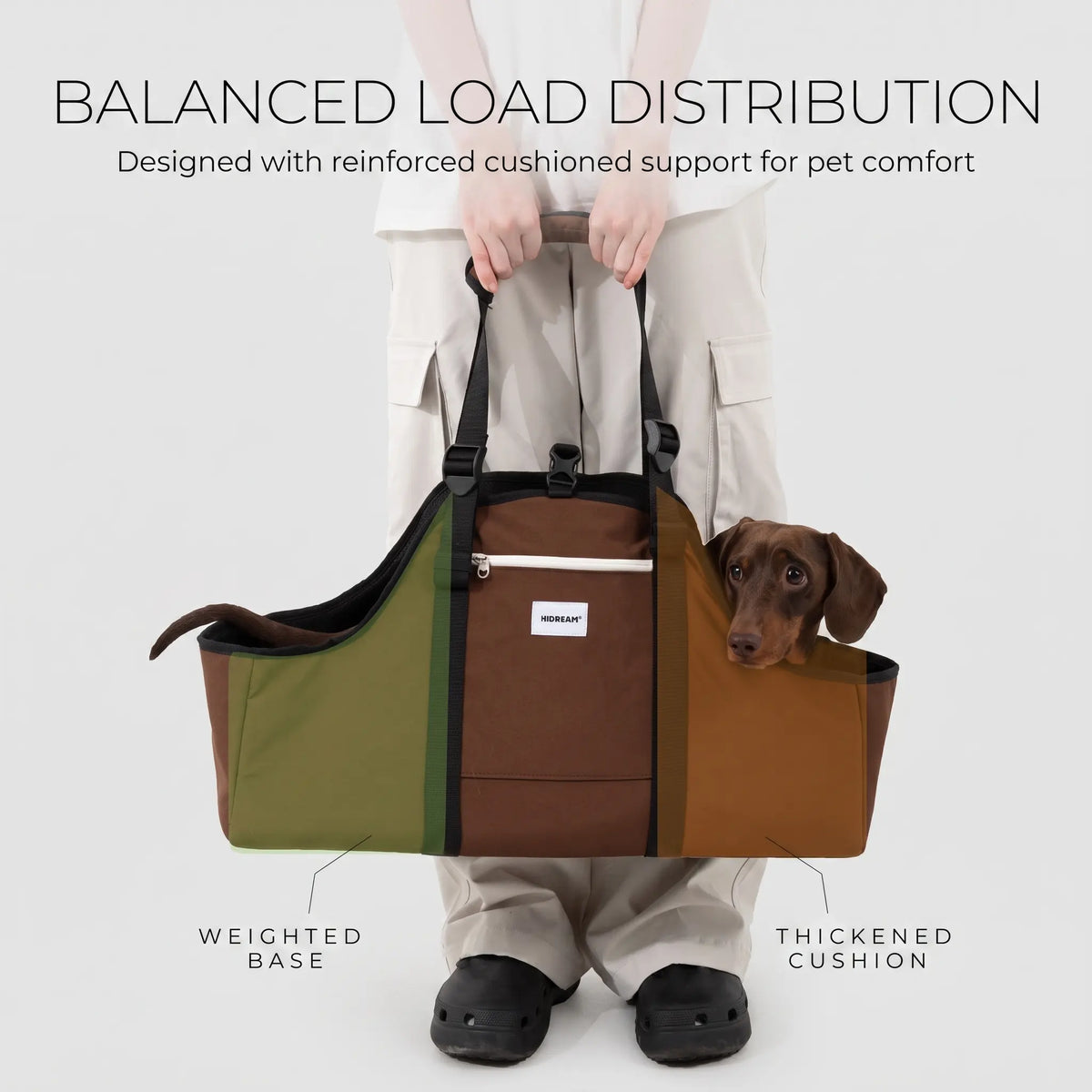 3 Carry Modes Dachshund Travel Carrier Bag