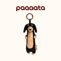 Dachshund Plush Keychain Charm