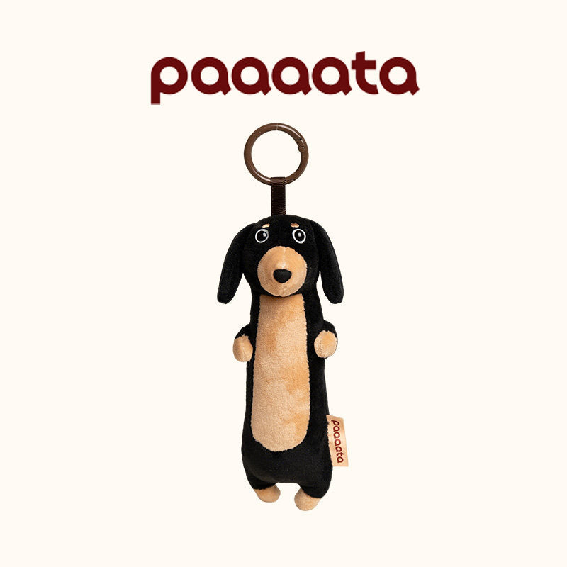 Dachshund Plush Keychain Charm