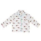 Dachshund Cartoon Print  Pajama Set