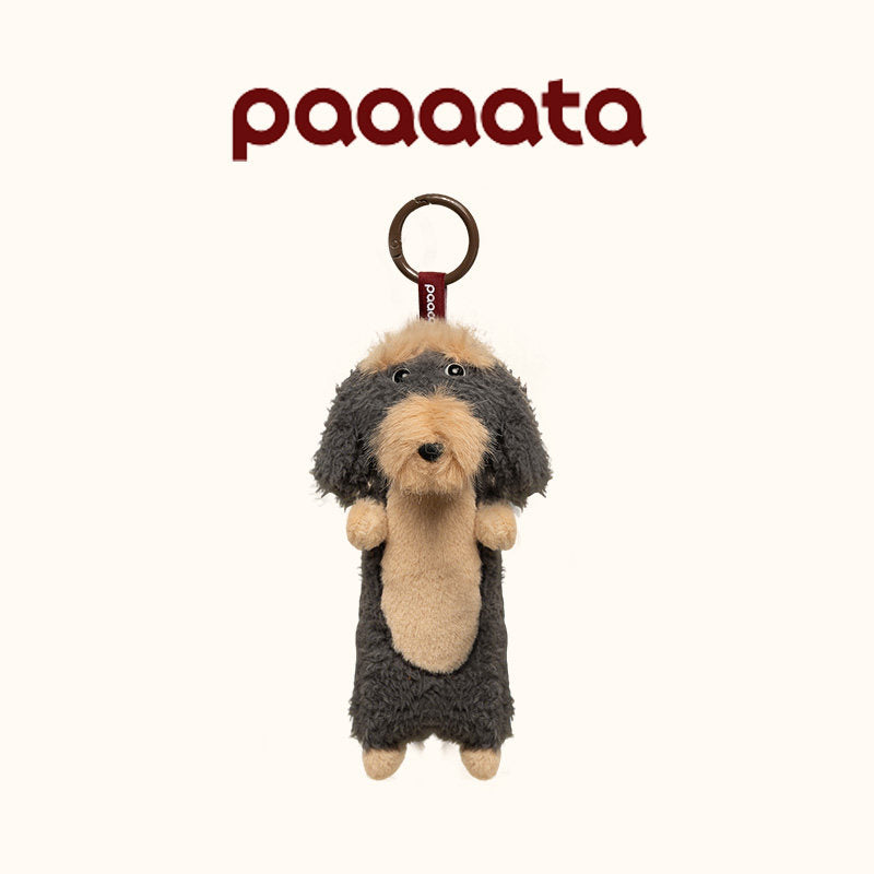 Dachshund Plush Keychain Charm