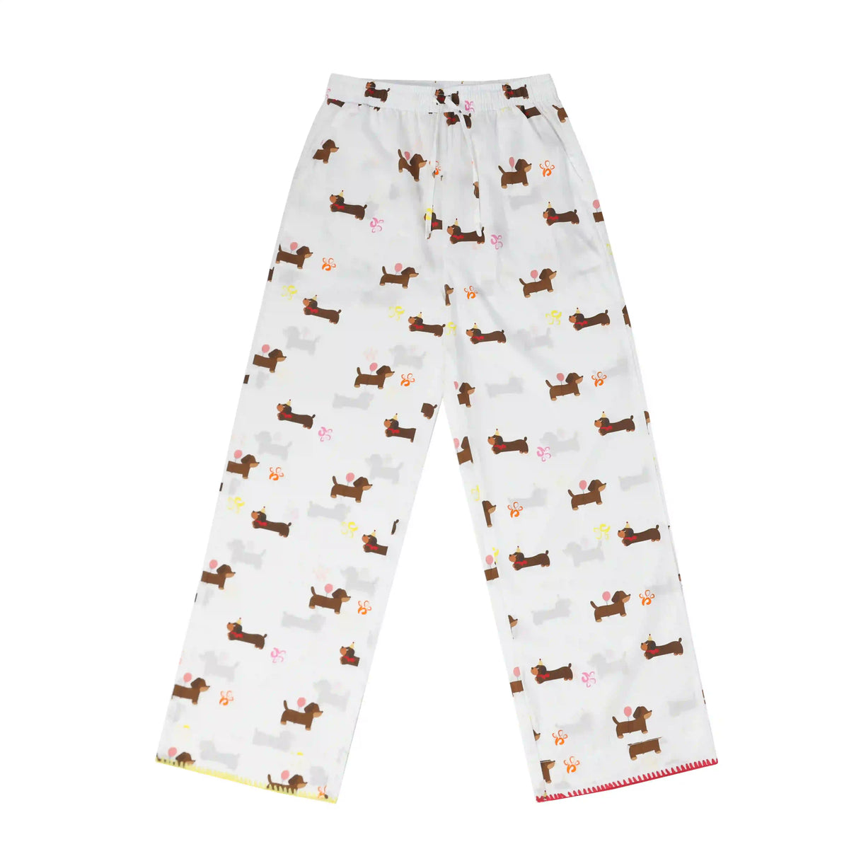 Dachshund Cartoon Print  Pajama Set