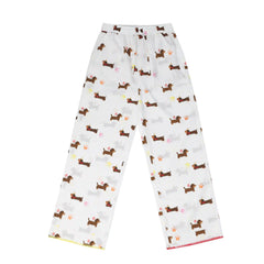 Dachshund Cartoon Print  Pajama Set