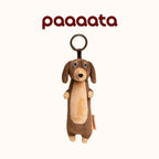 Dachshund Plush Keychain Charm