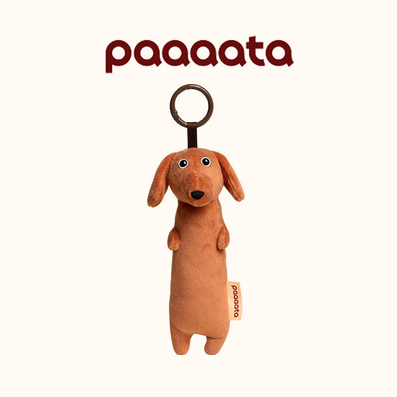 Dachshund Plush Keychain Charm