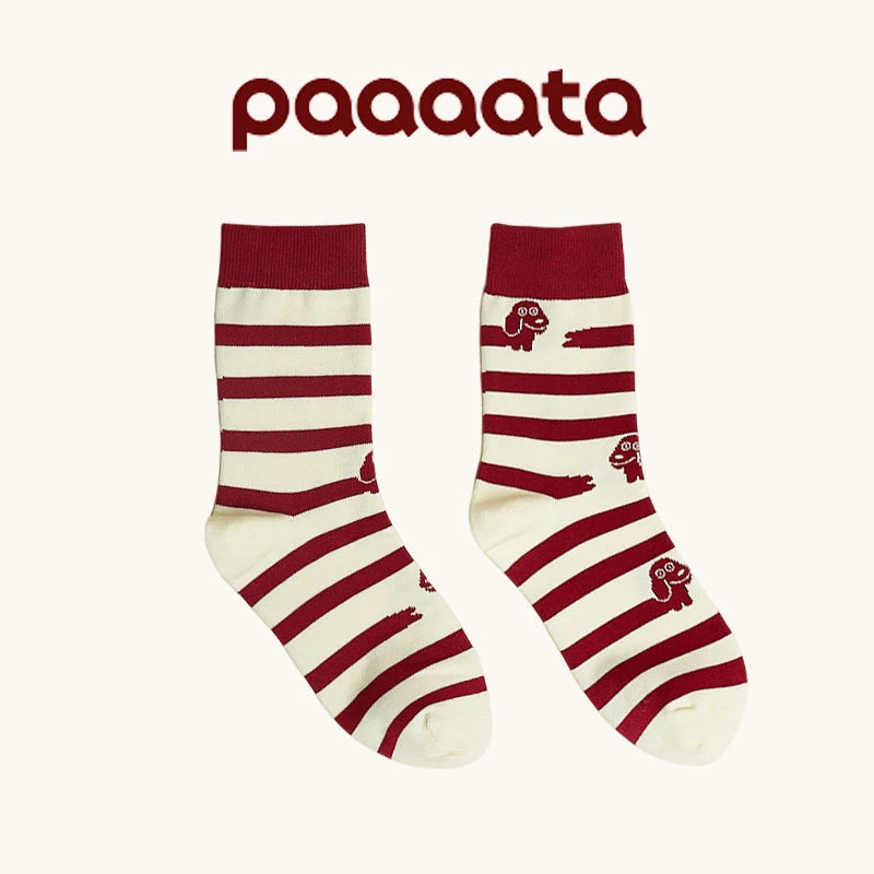 Dachshund Print Crew Socks