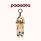 Dachshund Plush Keychain Charm