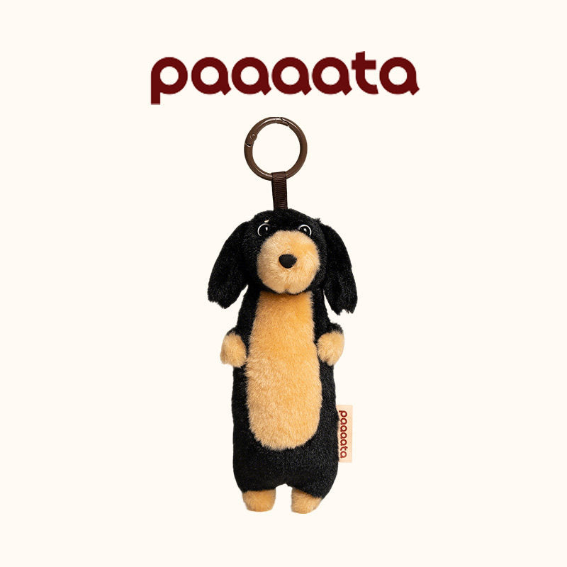 Dachshund Plush Keychain Charm