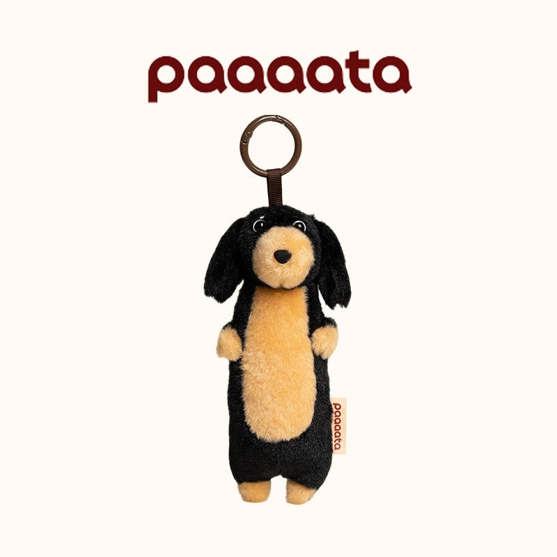 Dachshund Plush Keychain Charm