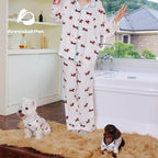 Dachshund Cartoon Print  Pajama Set