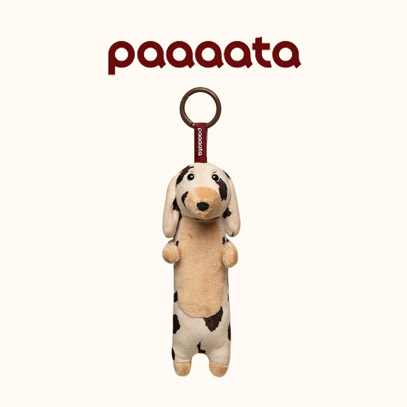 Dachshund Plush Keychain Charm