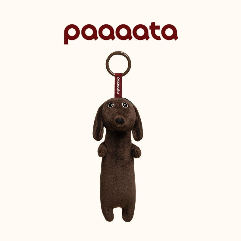 Dachshund Plush Keychain Charm
