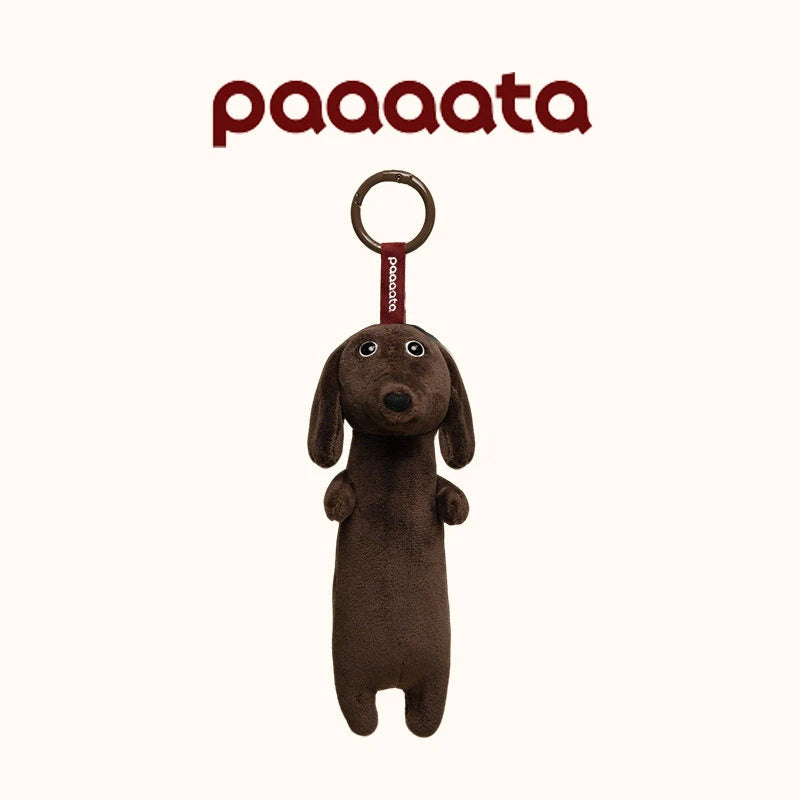 Dachshund Plush Keychain Charm