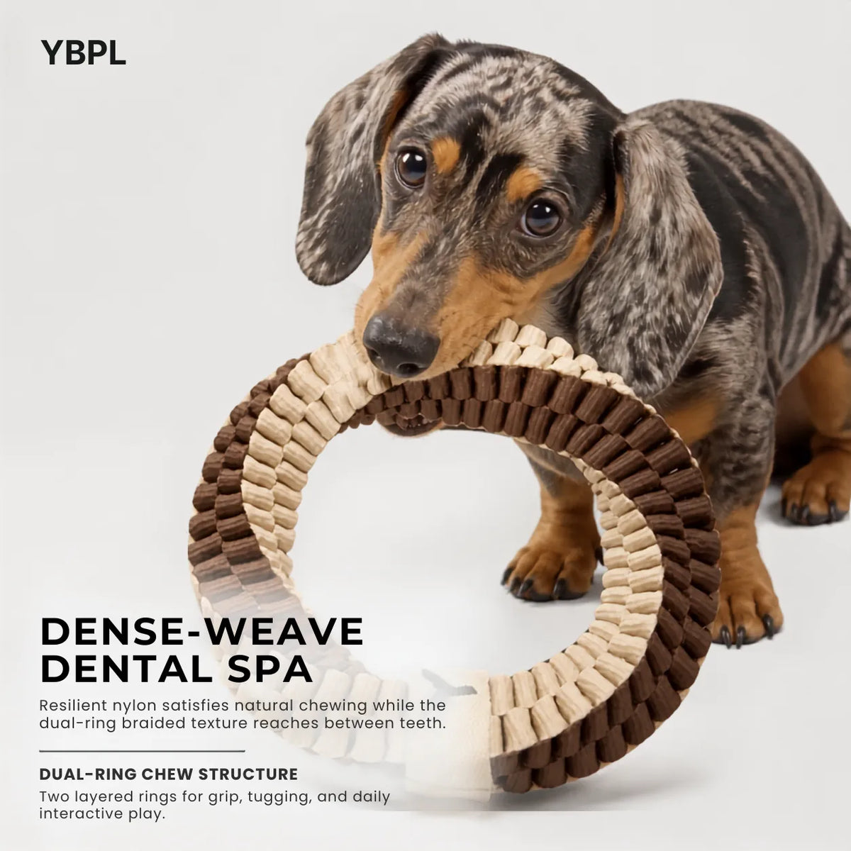 Antibacterial Rope Ring Dog Toy