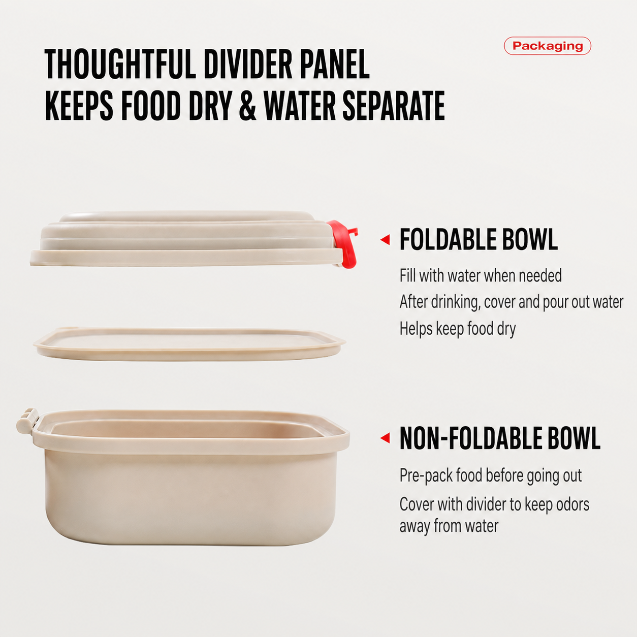 Lightweight Outdoor Folding Pet Bowl