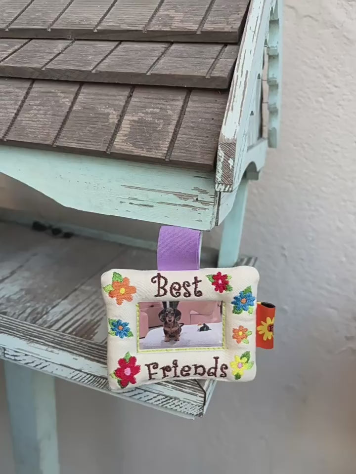Embroidered Pet Photo Frame